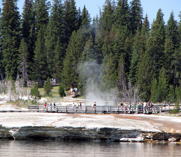 Geyser basin