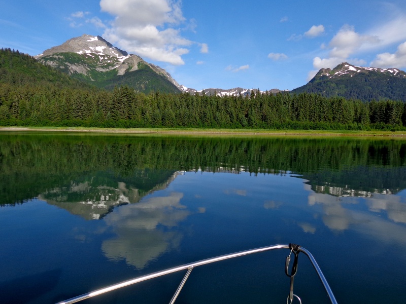Glacier Bay National Park.  Our first night at N. Sandy Cove