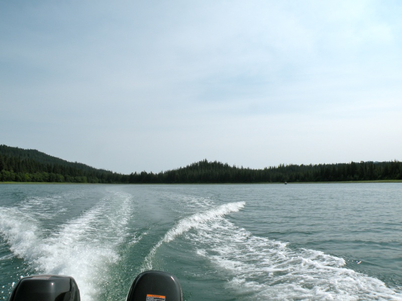 Good anchorage at south end of inlet