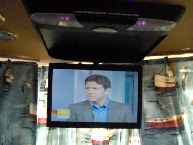 Great tv. Power Acustic, DVD, CD's Wish I had this space saver in the slid in camper.