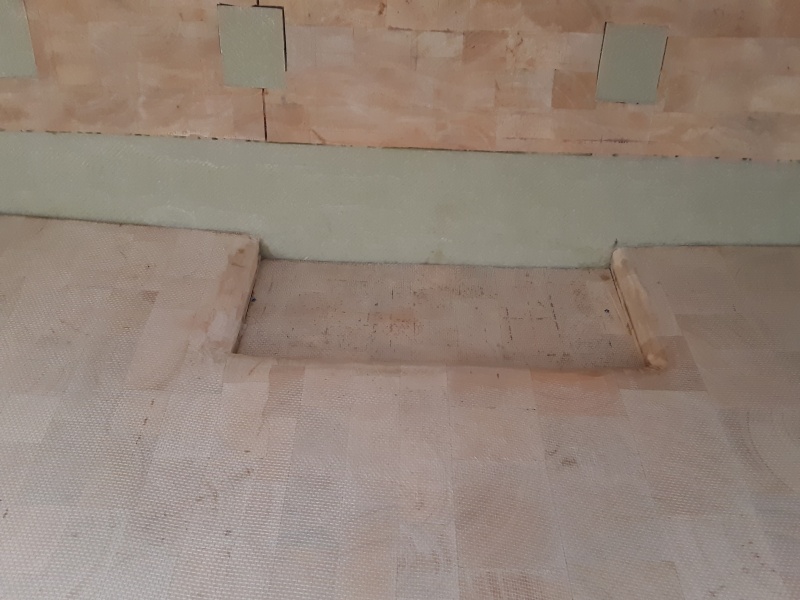 grinding a radius on the edges of the sump