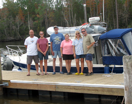 Group shot on the new dock at White City