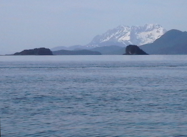 Gull and Bird Islands departing Amalga Harbor