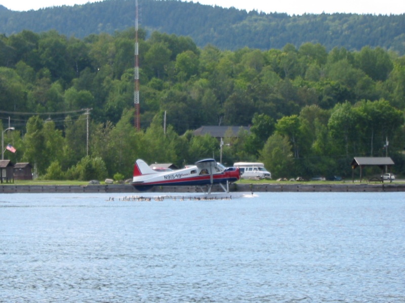 Had to share our anchorage with the local airlines. Glad we missed the previous week's fly-in of over 100 planes.