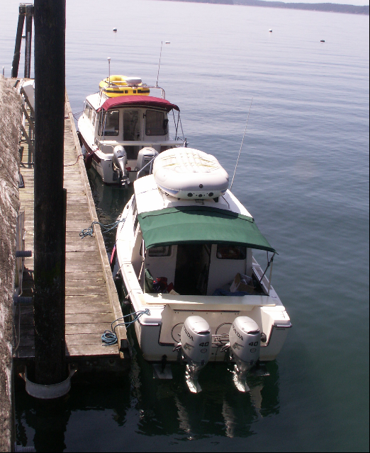 Halcyon on the Dock at Olga  6-27-09