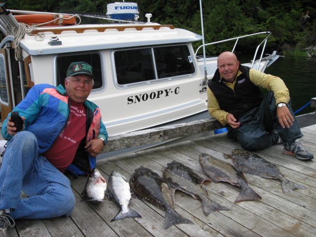 Halibut were biting better than salmon -- 7/25/08