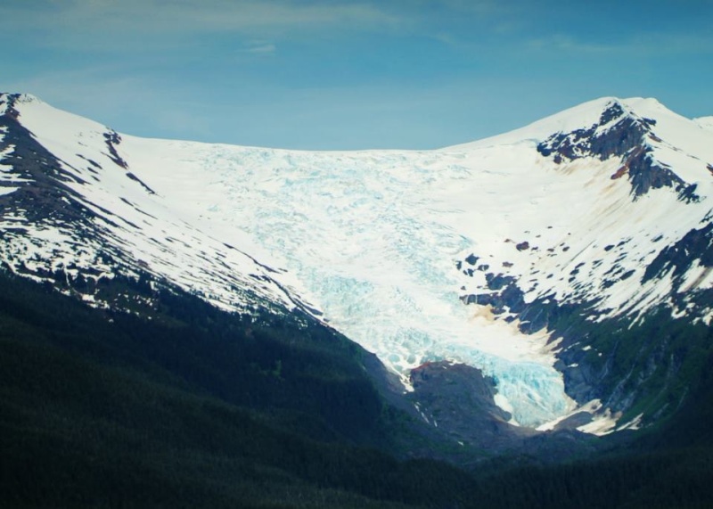 Hanging glacier near Dawes Glacier