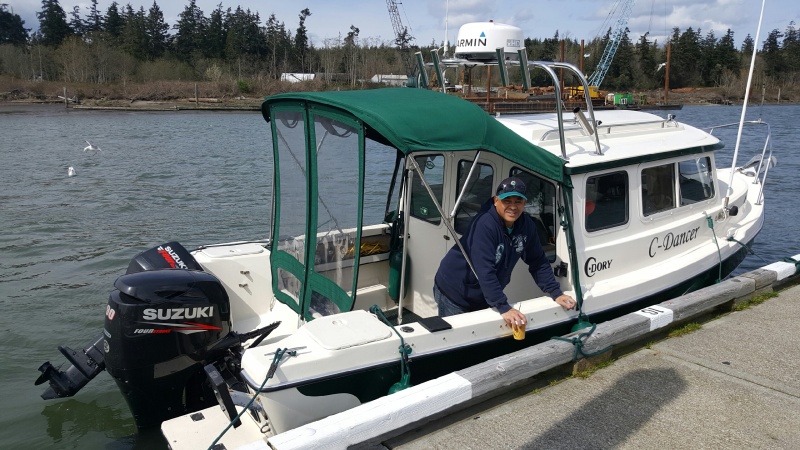 Happiness is boating after a long, cold, wet winter