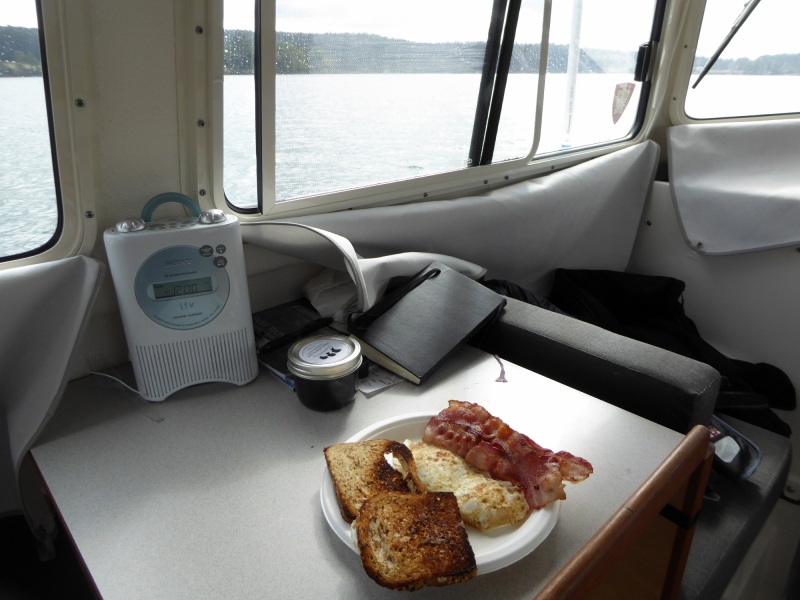 Haven't posted a bacon photo in a while... Making breakfast around noon.