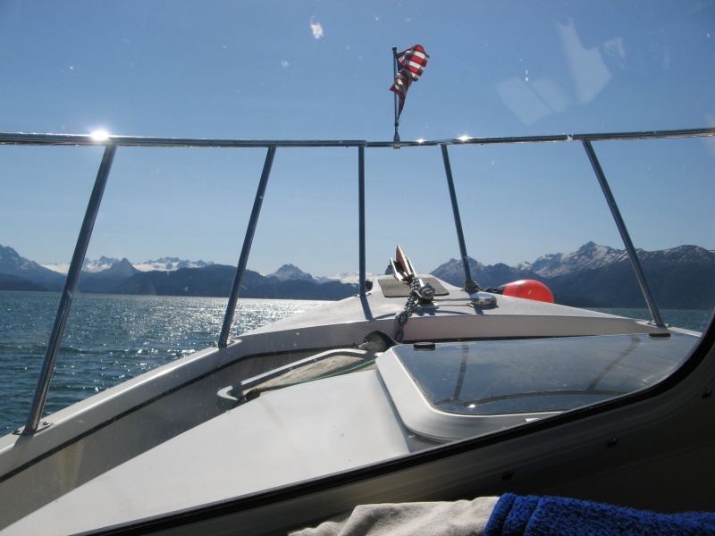 Heading across Kachemak Bay to Halibut Cove on our 1st ride....Awesome