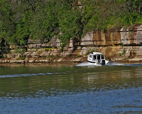 Heading back down the river
(by Richard)