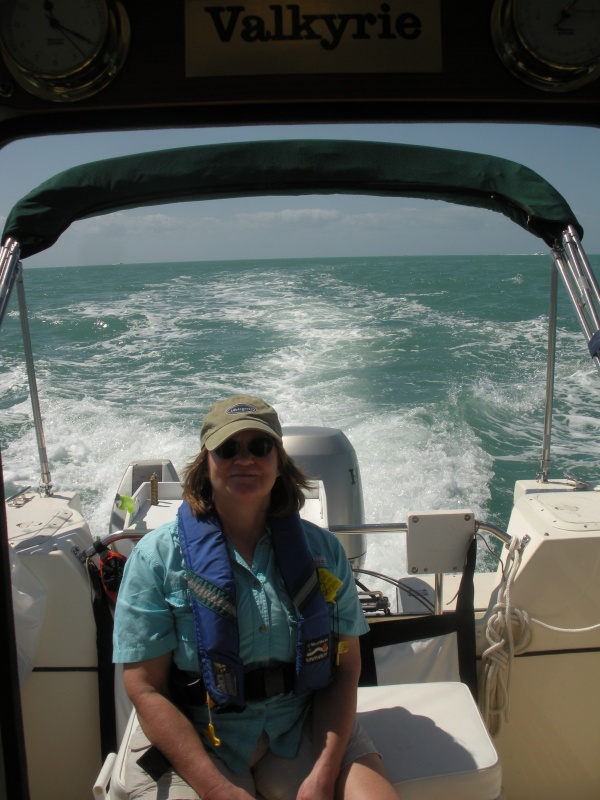 Heading back from fishing.