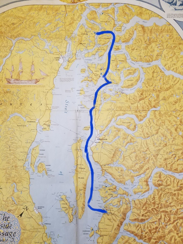 Heading back south. Octopus Islands to Pender Harbor