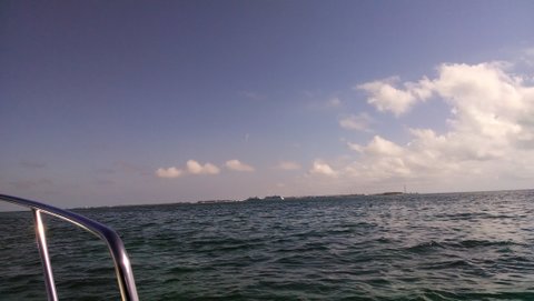 Heading back to Key West after a days fishing out at Sand Key