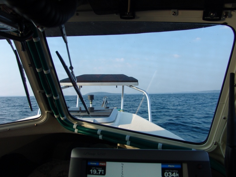 Heading back to the island.