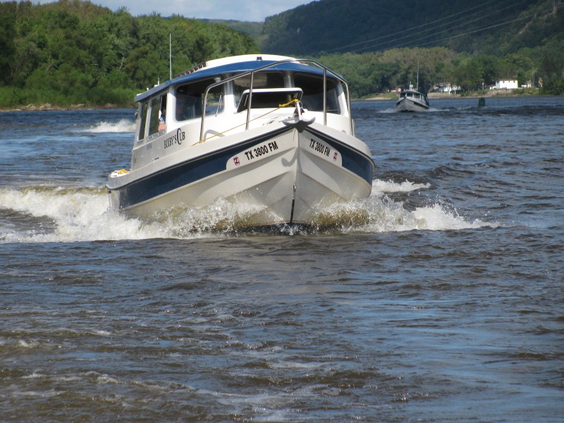 Heading down river