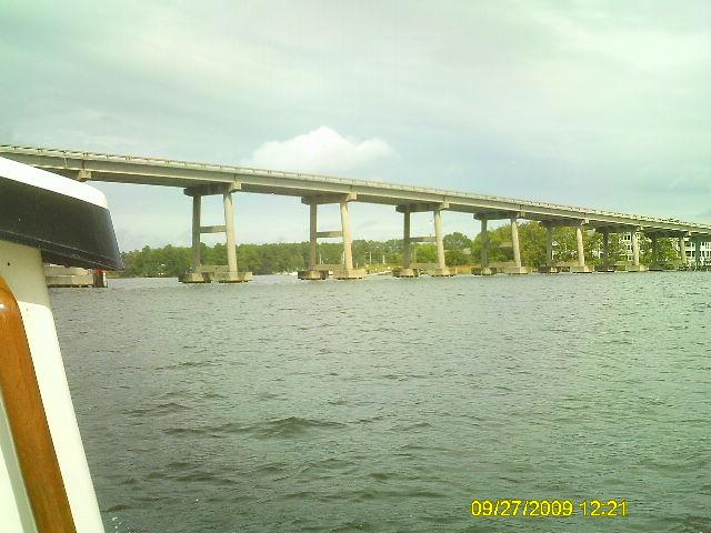 Heading for the Oriental boat ramp to take out AnneB after a week in North Carolina.