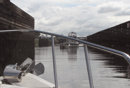 Heading into the lock
