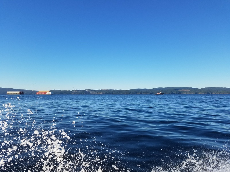 Heading south down Malaspina Strait.