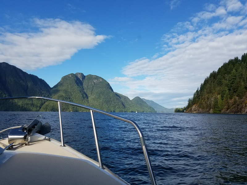 Heading towards the Octopus Islands, Quadra Island.