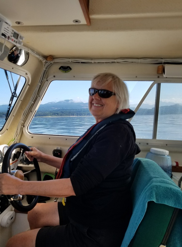 Heading up Malaspina Strait.