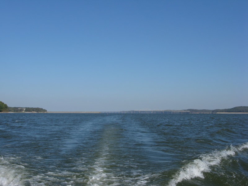 Heading up river again...