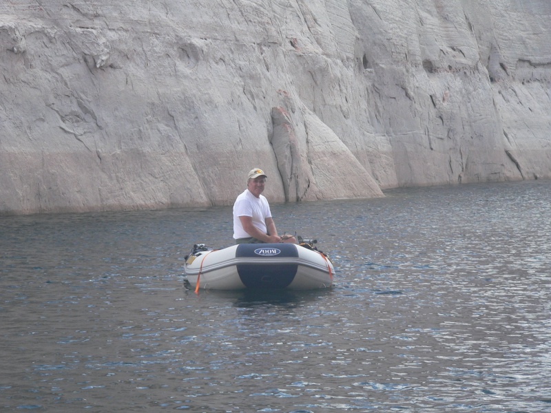 Heinz testing his new dinghy