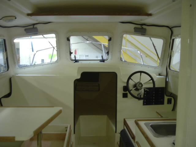 Helm and cabin complete (Fri 4/29)