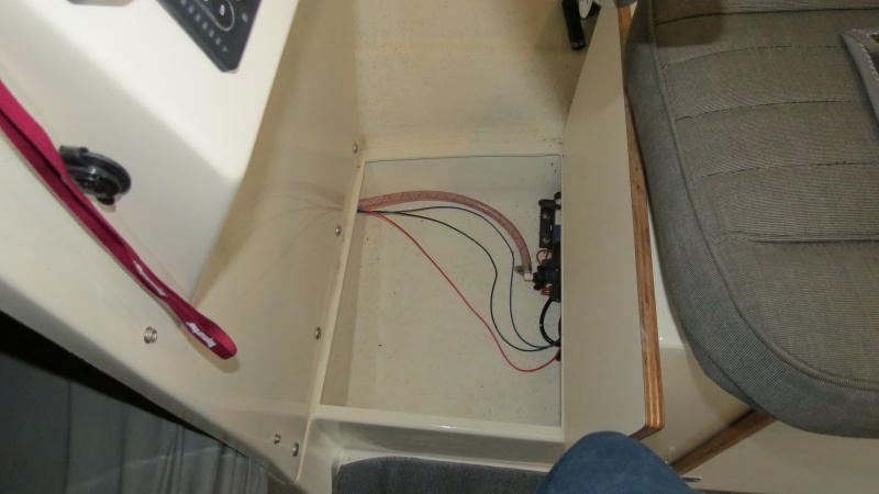 Helm Storage Under Floor