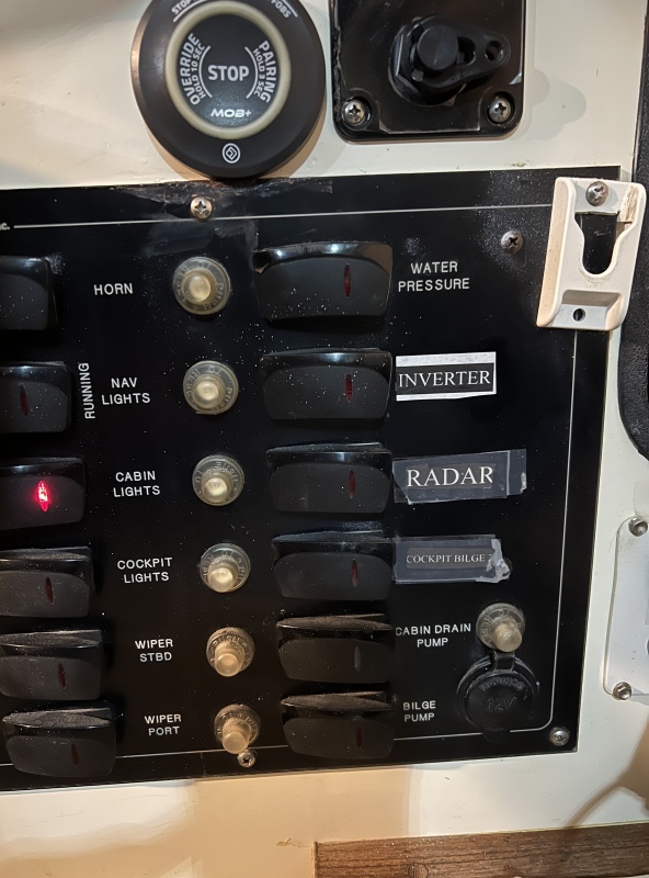 Helm switch pannel