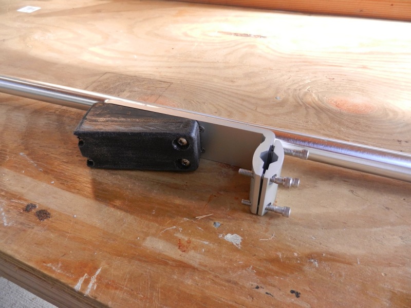 Here is the Starboard wedge mounted to the \"J\" rack.
