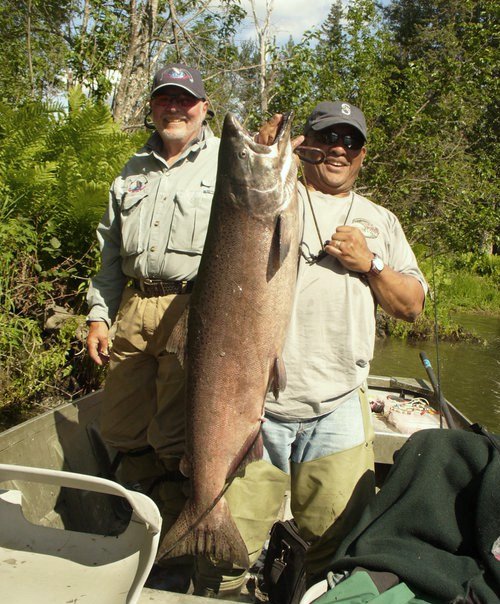 Here's the big fish of the trip, a 35 lb King.  The biggest fish I've ever caught.  What a great battle and a great day!