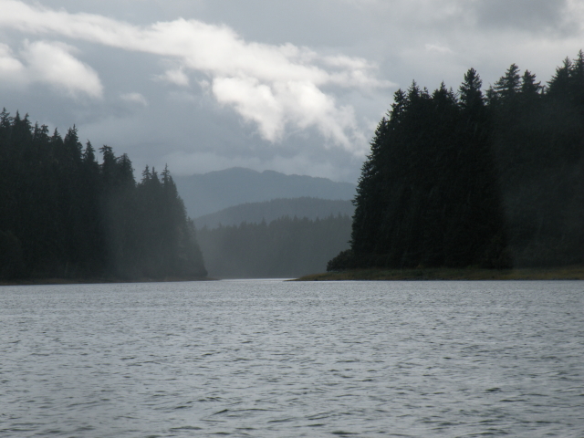 High tide at Oliver Inlet