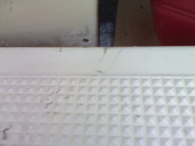 Holes in sole