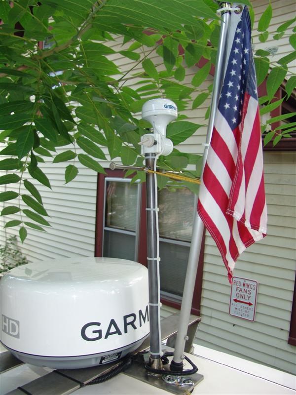 Homemade base of stainless. Heavily modified anchor light.