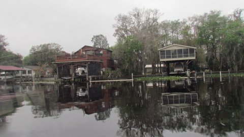 Homes along the river