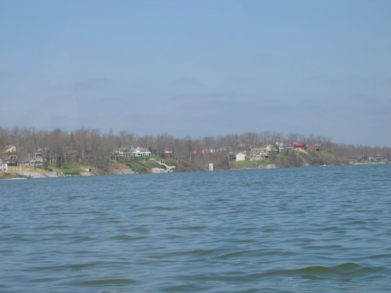 Homes on Kentucky Lake shoreline