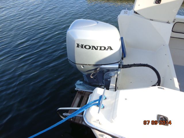 Honda 90 into the water