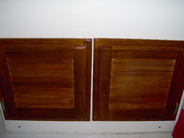 Honey teak finish
