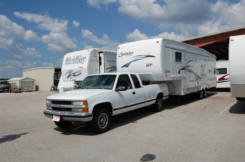 Hooked up at Dusty's Camper World in Bartow, Fl.