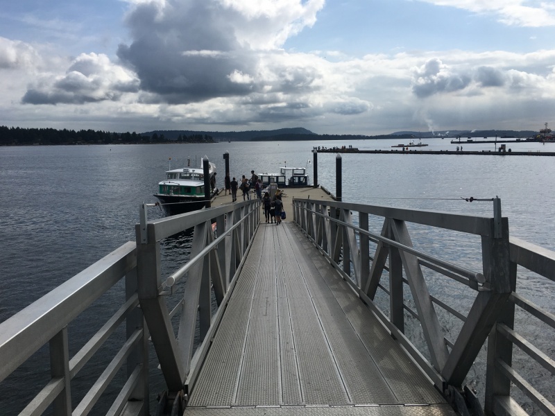 Hopped on the passenger ferry to Nanaimo with Brock