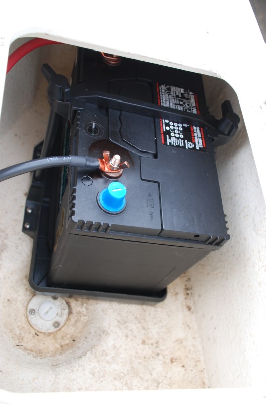 House battery in Port locker