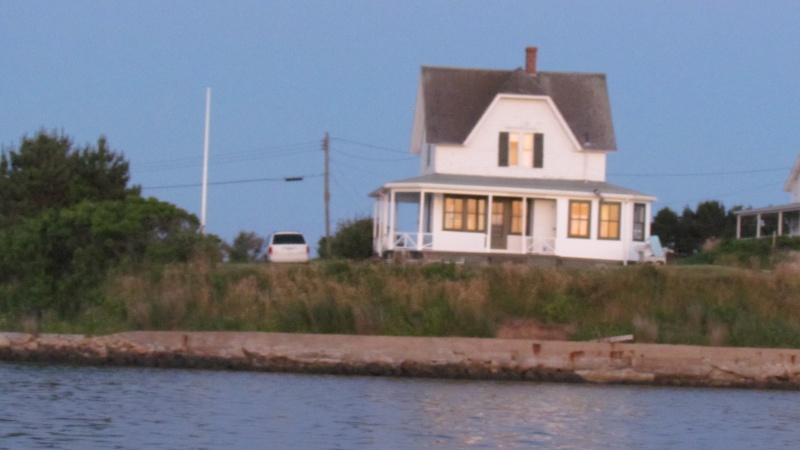 House overlooking the action in the salt pond