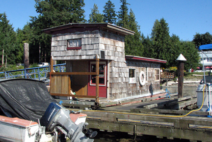 Houseboat in the marina