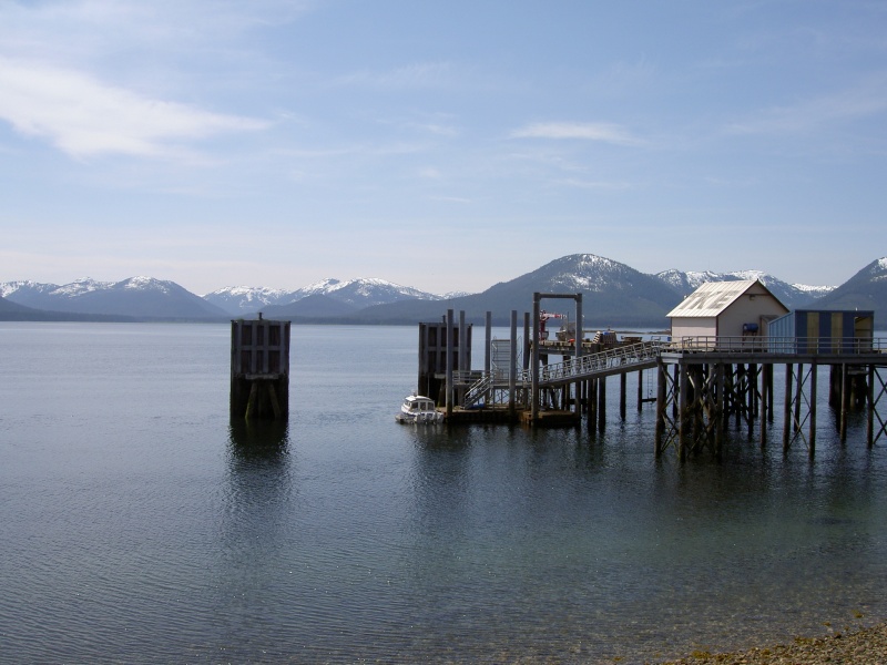 hunkydory docked at fuel and ferry dock-tenakee springs