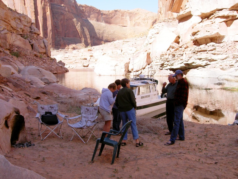 (Hunkydory) Gab session before leaving Ribbon Canyon-Brent, Dixie, George, Penny, Jo-Lee