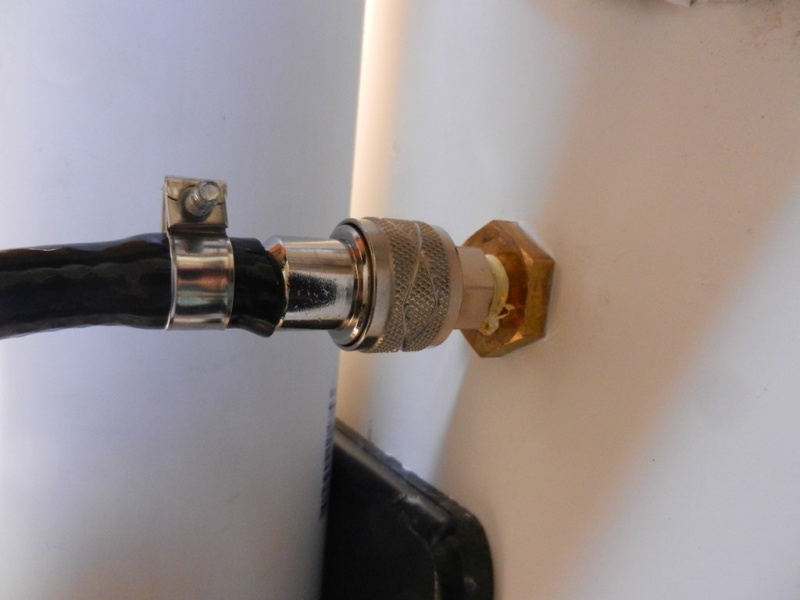 I bought the mating connector with a hose barb.