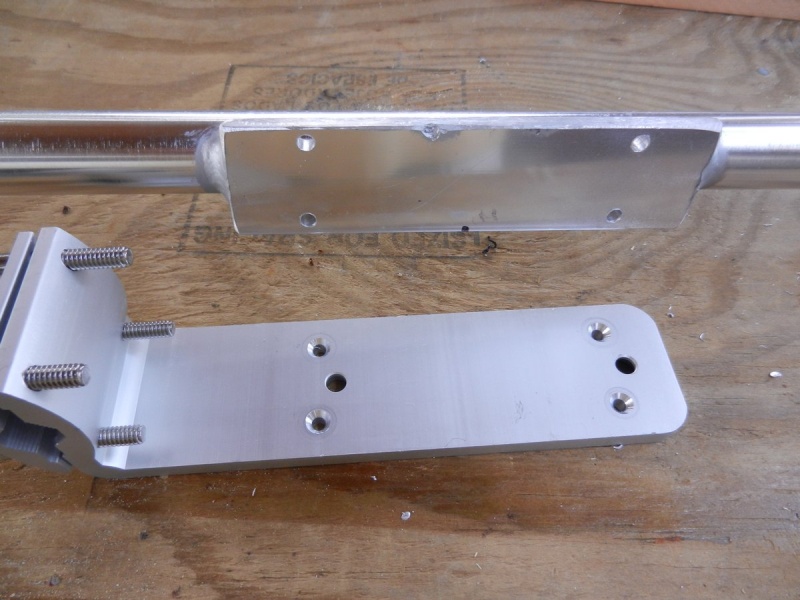I drilled matching holes in the \"J\" plates and the Magma mount (cut off some to match).