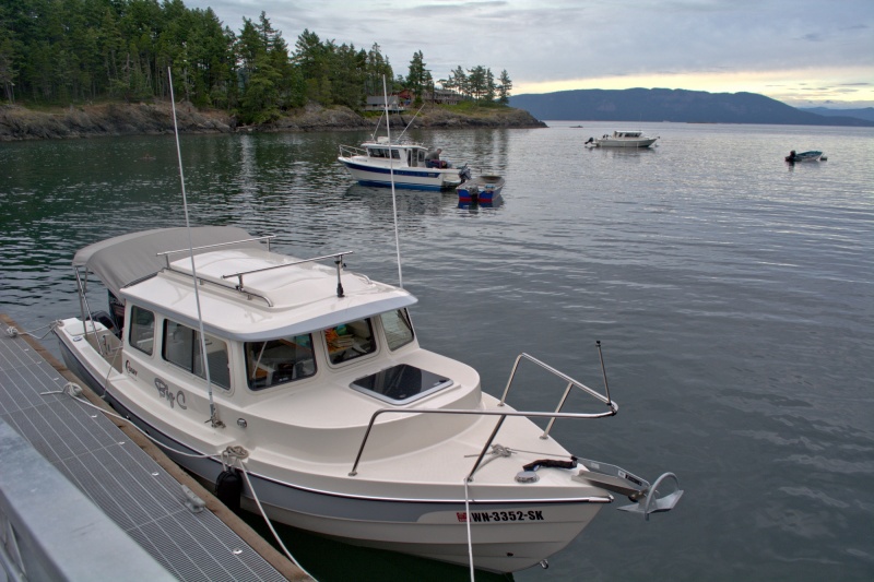 I found a deserted Doe Island, so decided to pull in for the evening. Bay full of Bellingham-built boats!