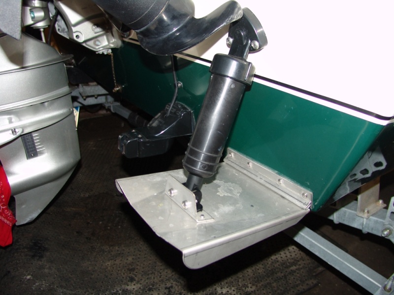 I mounted them farther out than recomended. I needed to clear the trolling motor when lowered.